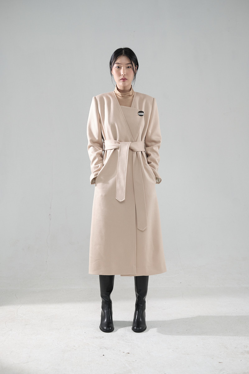 Áo khoác dạ 1 cúc buộc đai_thumbnail_1