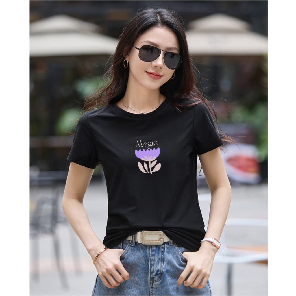 [Form vừa] Áo phông nữ 𝐋𝐎𝐙𝐀 "MAGIC" chất liệu thun cotton mã VT8225