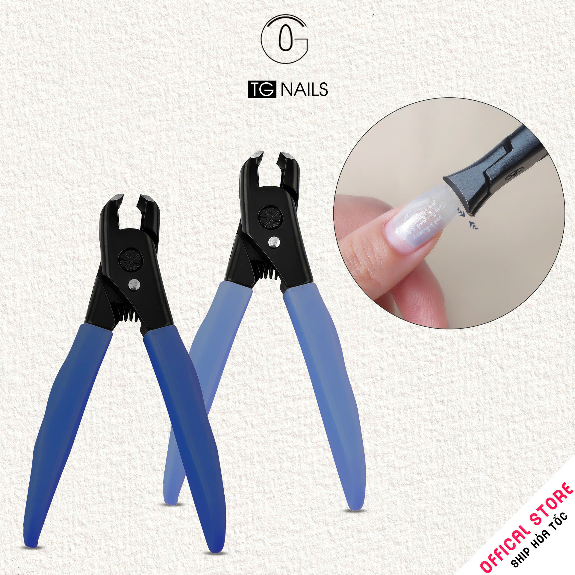 Kìm cắt móng tay dùng trong ngành nail, chất liệu: Thép. Kích thước: 10x4.5cm._thumbnail_2