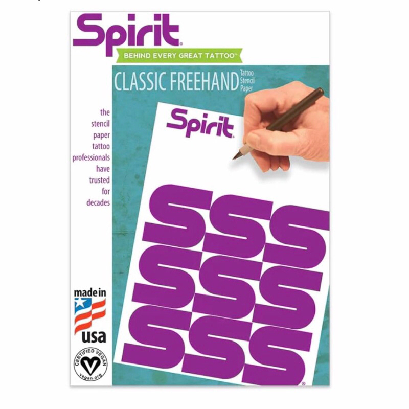Giấy than SPIRIT CLASSIC FREEHAND A4 - Giấy than 3 lớp - Giấy scan hình xăm SPIRIT chính hãng.