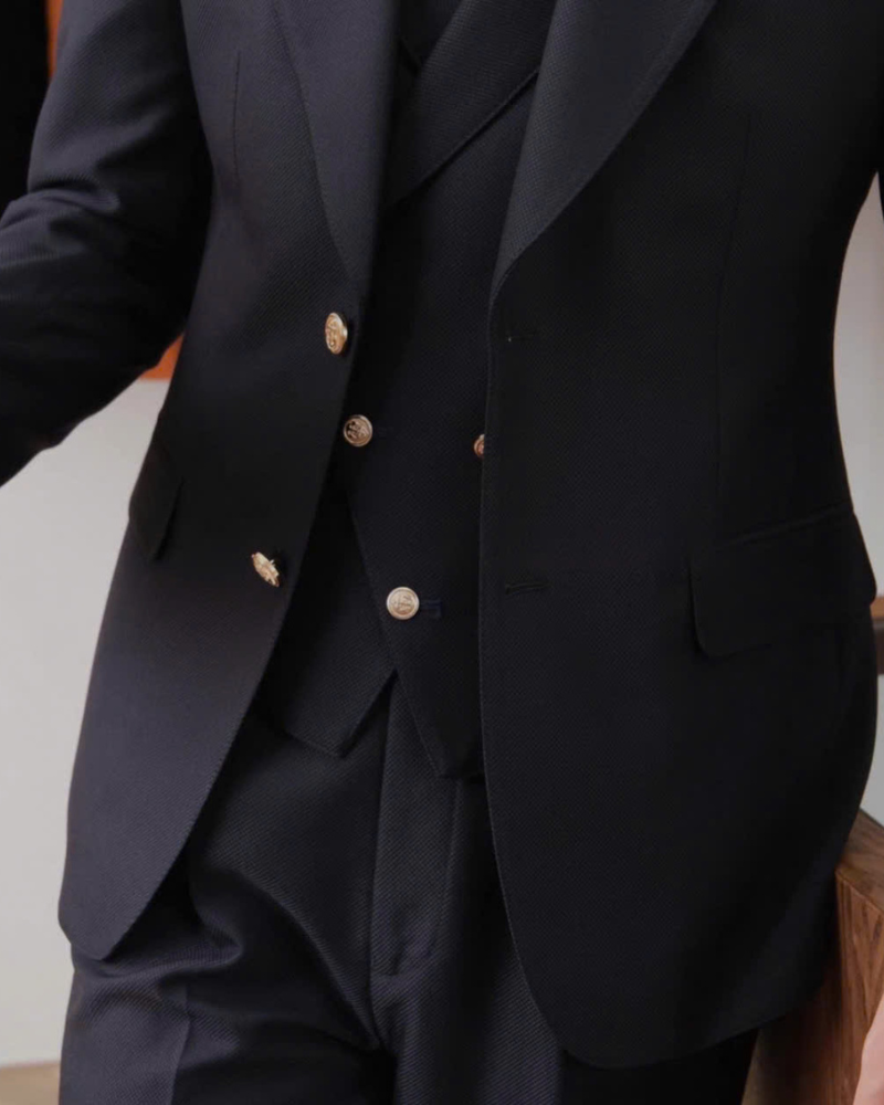 Bộ Suit 3 Mảnh Jet Black Milano (Jacket + Gile+ Trousers)_thumbnail_5