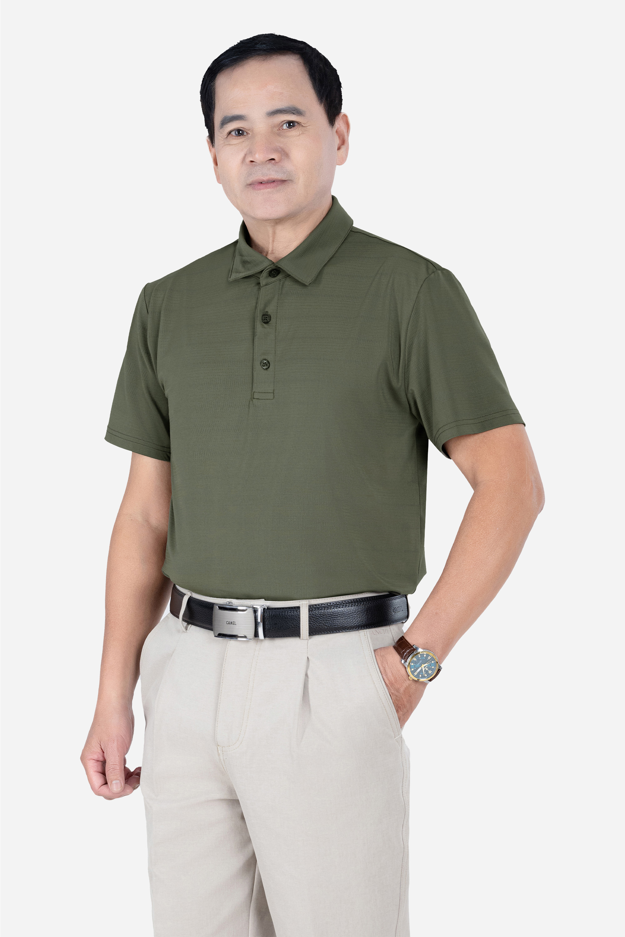 Áo Polo Thể Thao Nam Trung Niên ANCHI Chất Liệu Thun Lạnh Phom Suông Vạt Ngang_thumbnail_3