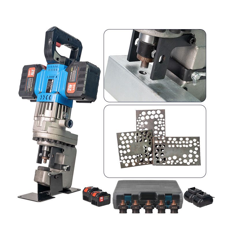 máy đột lỗ thuỷ lực chạy pin 