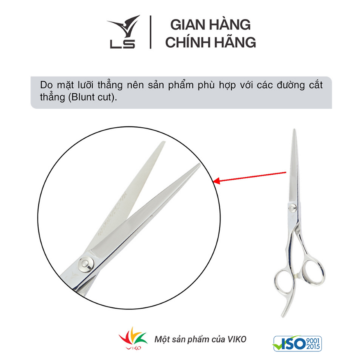 Kéo cắt tóc Viko LS CB13L/6.0  (Tay trái)_thumbnail_1