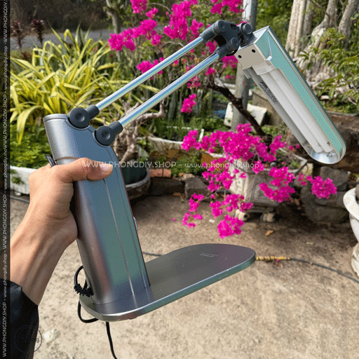 Đèn led để bàn xoay - gập đa hướng điện 220V-27W (hàng dùng lướt)_thumbnail_3