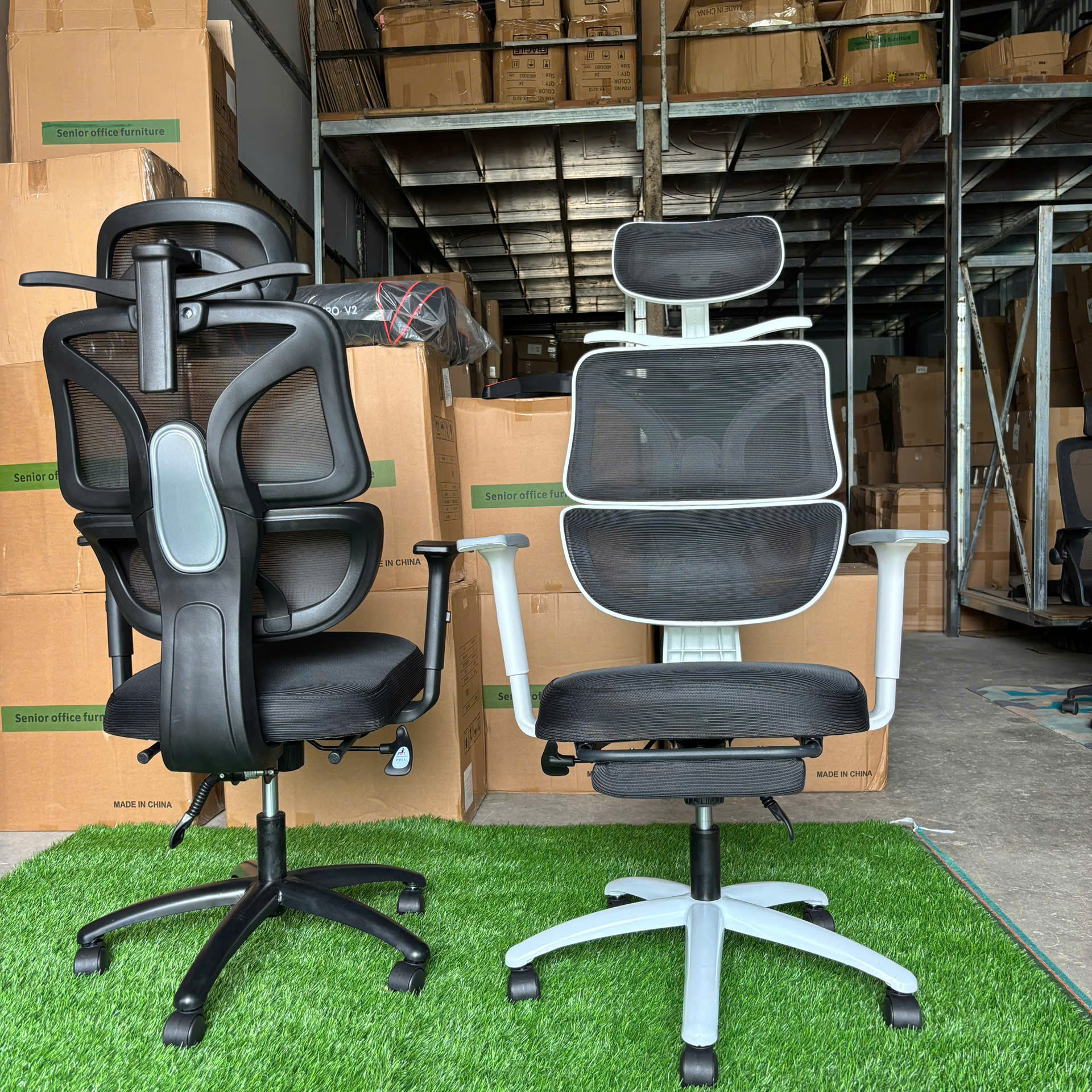 Ghế công thái học LX28 - 2 lưng bảo vệ cột sống, khung nhựa đúc chắc chắn, ngồi lâu không mỏi_thumbnail_5