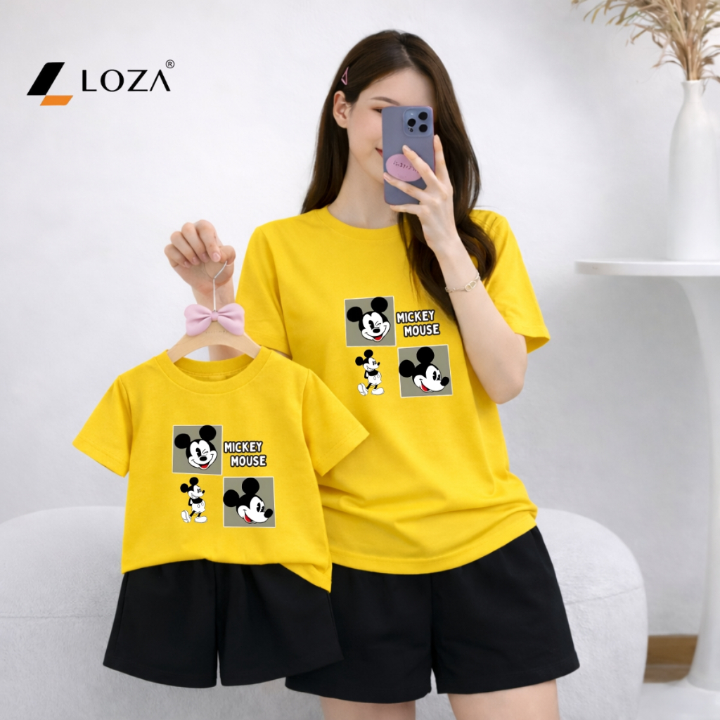 [Form rộng] Set đồ đôi mẹ và bé hình MICKEY - Loza BP632-SB632_thumbnail_5