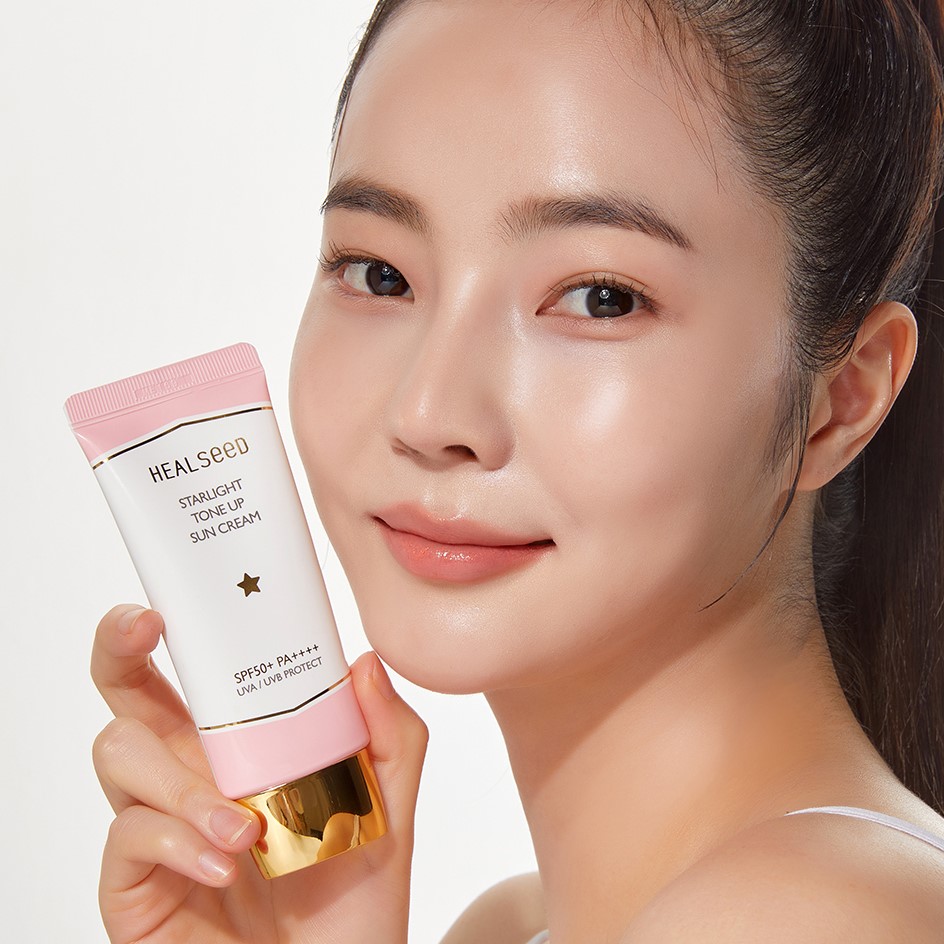HEALSEED STARLIGHT TONE UP SUN CREAM - Kem Chống Nắng Nâng Tông Tự Nhiên SPF50+ PA++++ - Collagen, HA, Panthenol - 50ml - [HS005]_thumbnail_1