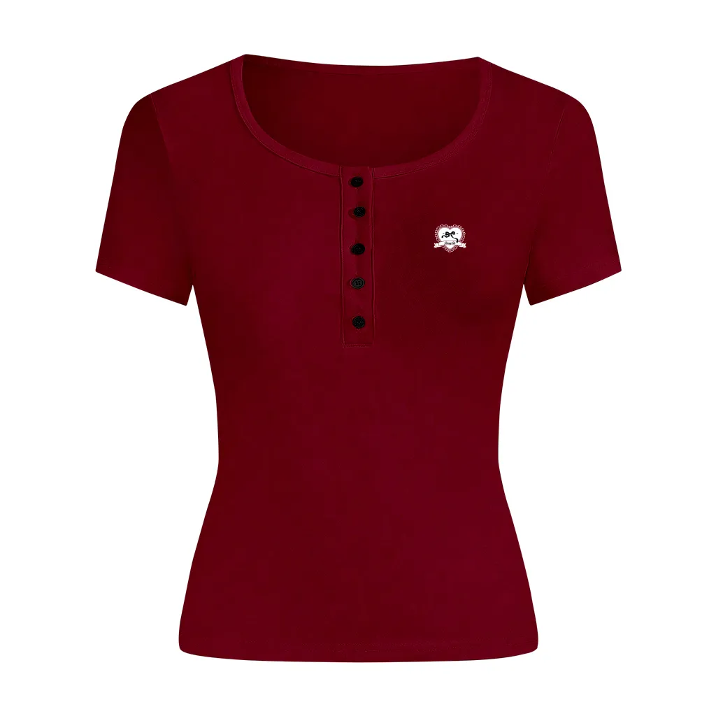 Áo thun ôm body cổ nút Miucho vải visco mềm mại thoáng mát chuẩn form in artwork 2709_thumbnail_12