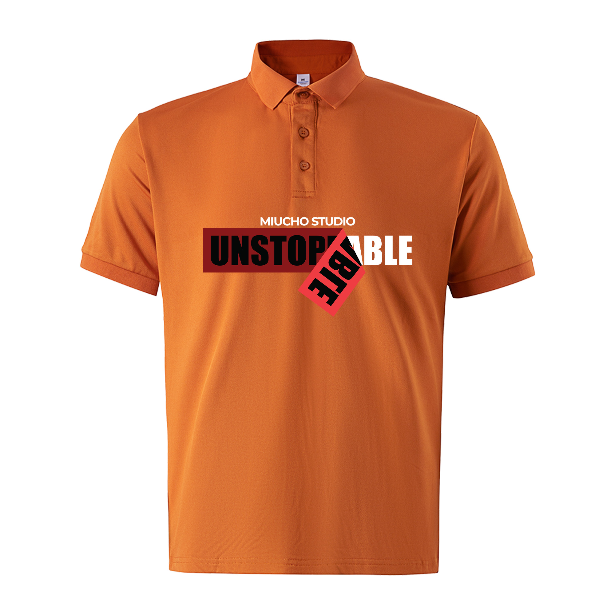 Áo polo nam đẹp form vừa 2066 Miucho Iconic cổ trụ vải cá sấu polyester thoáng mát in typography_thumbnail_7