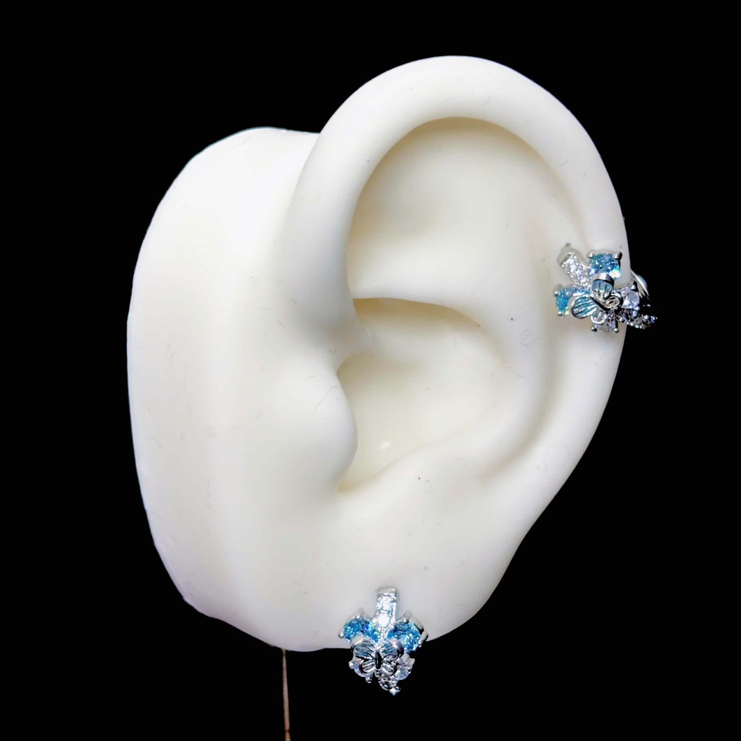 Khuyên vòng kiểu 2 bướm xanh size 10_thumbnail_3