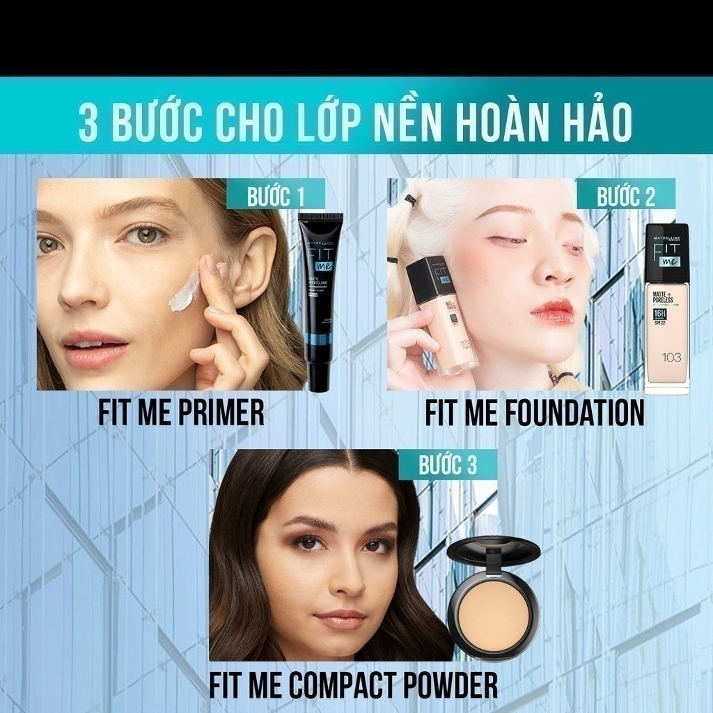 [MAYBELLINE] Phấn phủ Maybelline Fit Me Compact 6 Matte Poreless chống nắng SPF32 PA+++_thumbnail_3