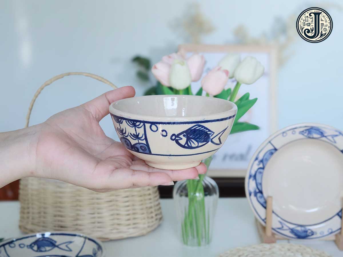 Chén cơm 11cm gốm Lái Thiêu cao cấp Cá J000299_thumbnail_0
