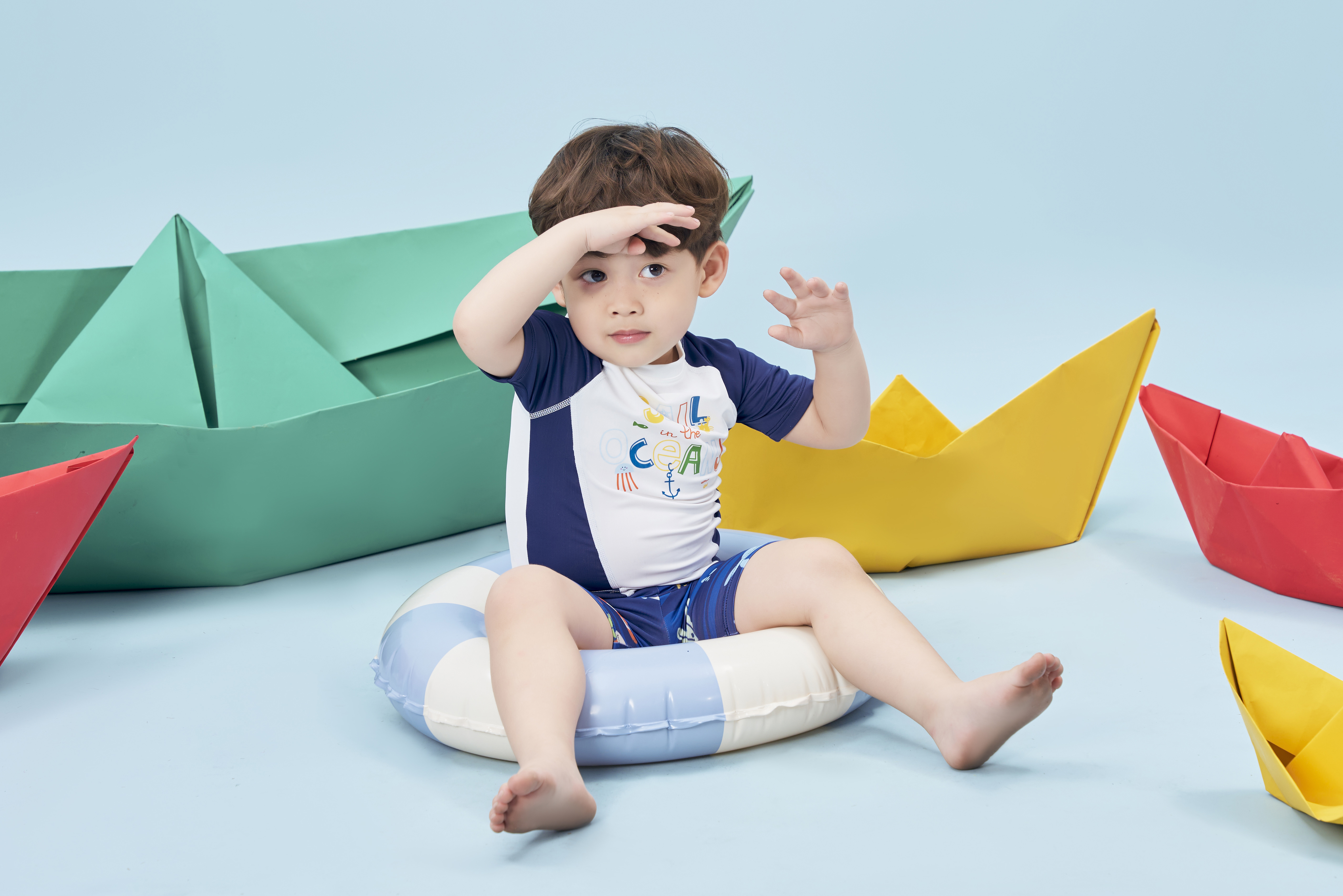 Bộ bơi áo rời quần họa tiết