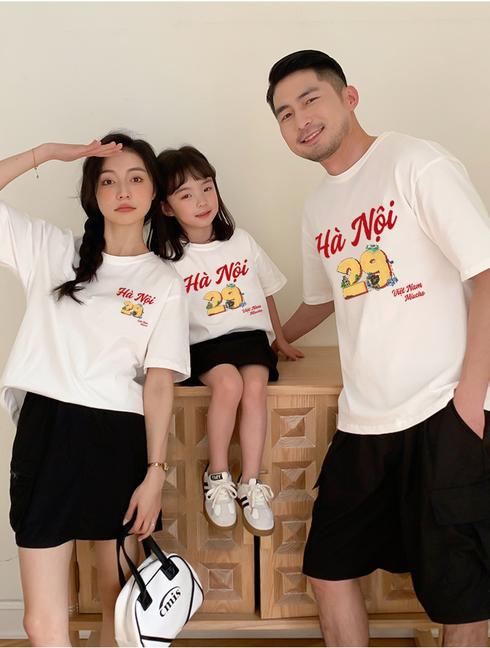 Áo thun du lịch Hà Nội cho bé form rộng thoáng mát AED1286 Miucho Kid in mix_thumbnail_5