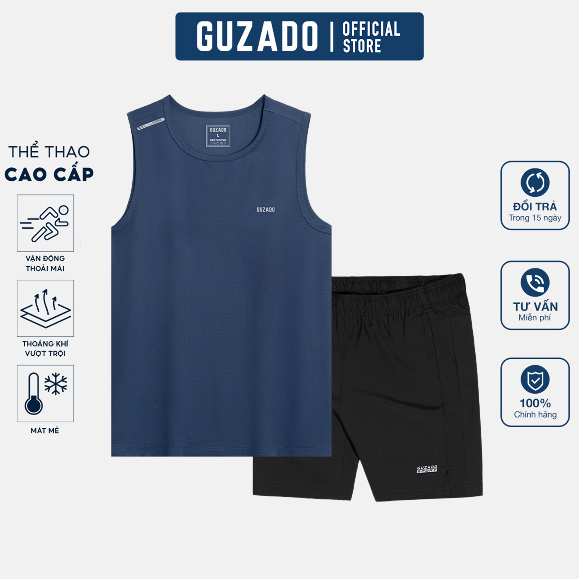Bộ Quần Áo Guzado Mix Từ Short Run Gió & Áo TankTop ACTIVE BTT03_thumbnail_2
