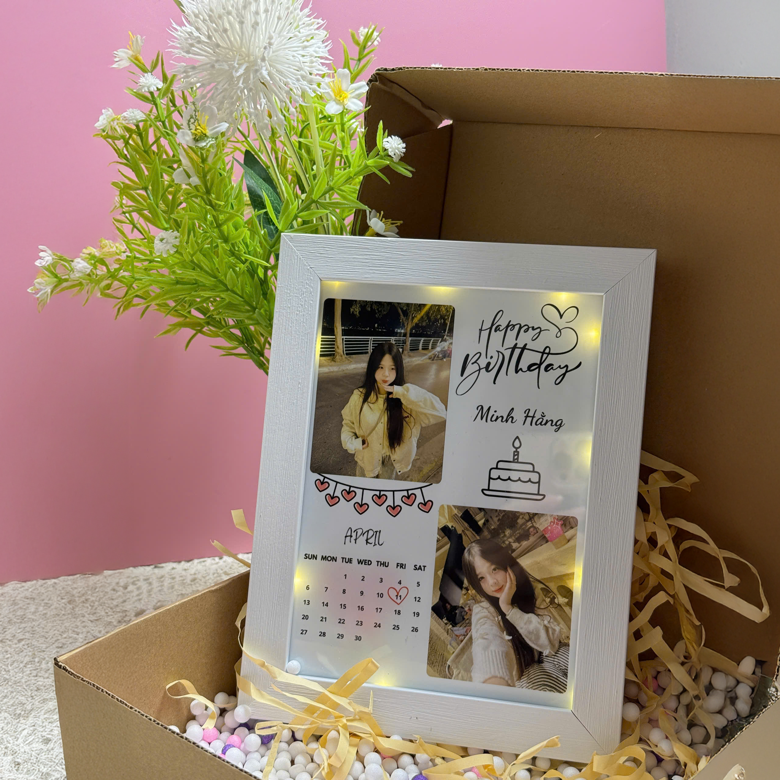 Khung ảnh để bàn in ảnh theo yêu cầu làm quà sinh nhật độc đáo, dễ thương dành tặng bạn thân, bạn bè, đồng nghiệp, người thân yêu