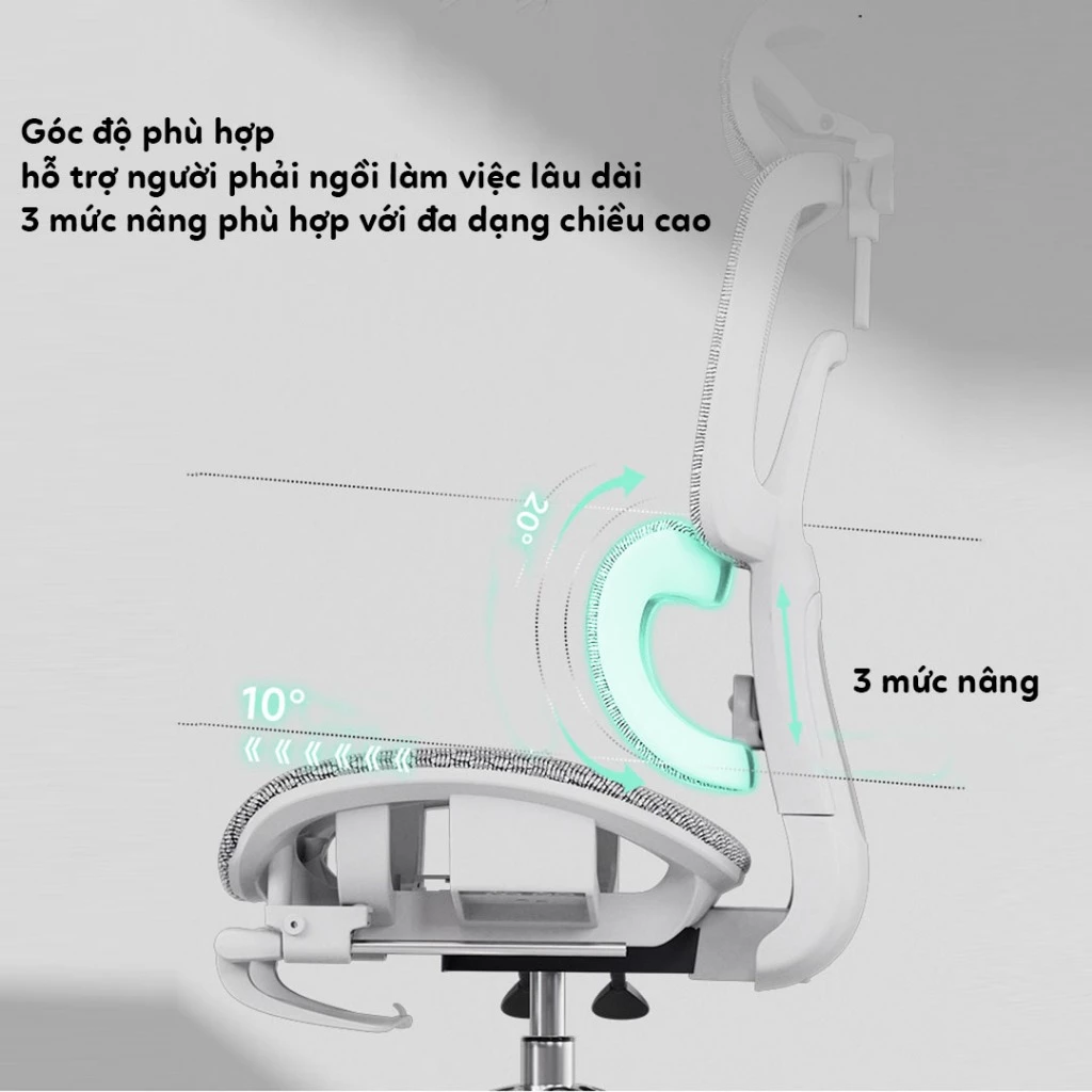 Ghế Công Thái Học LX23 – Hỗ Trợ Cột Sống, Thiết Kế Thông Minh, Thoải Mái Suốt Ngày Dài_thumbnail_11