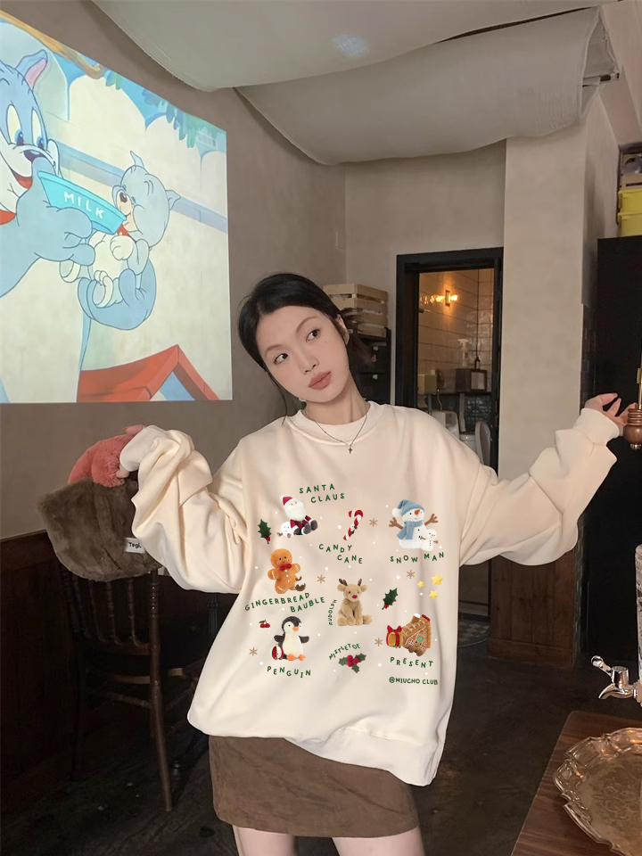 Áo sweater nam nữ giáng sinh noel form rộng vải nỉ chân cua STD1719 Miucho in mix_thumbnail_6