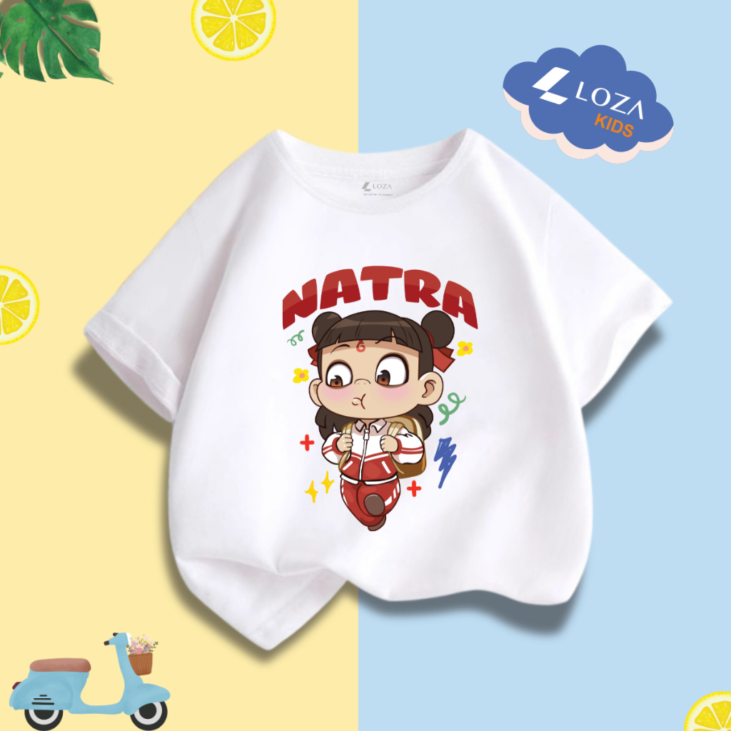 Áo thun bé trai màu trắng in hình Natra nhiều mẫu - Loza Kids  AT062_thumbnail_5