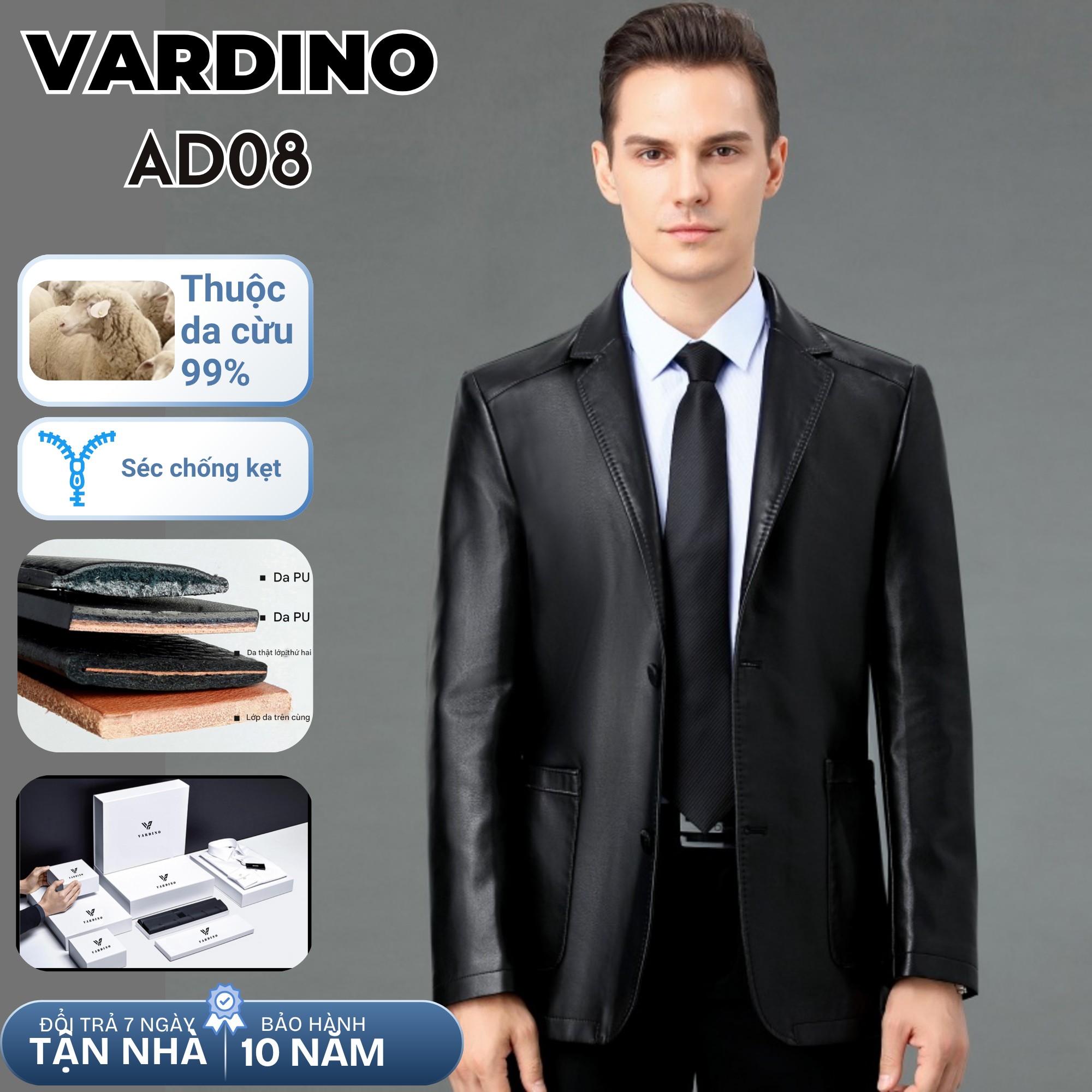 Áo khoác nam Vardino AD08