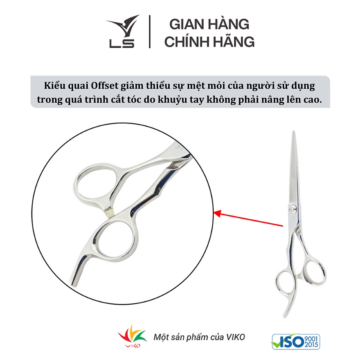 Kéo cắt tóc Viko LS CB13L/6.0  (Tay trái)_thumbnail_6