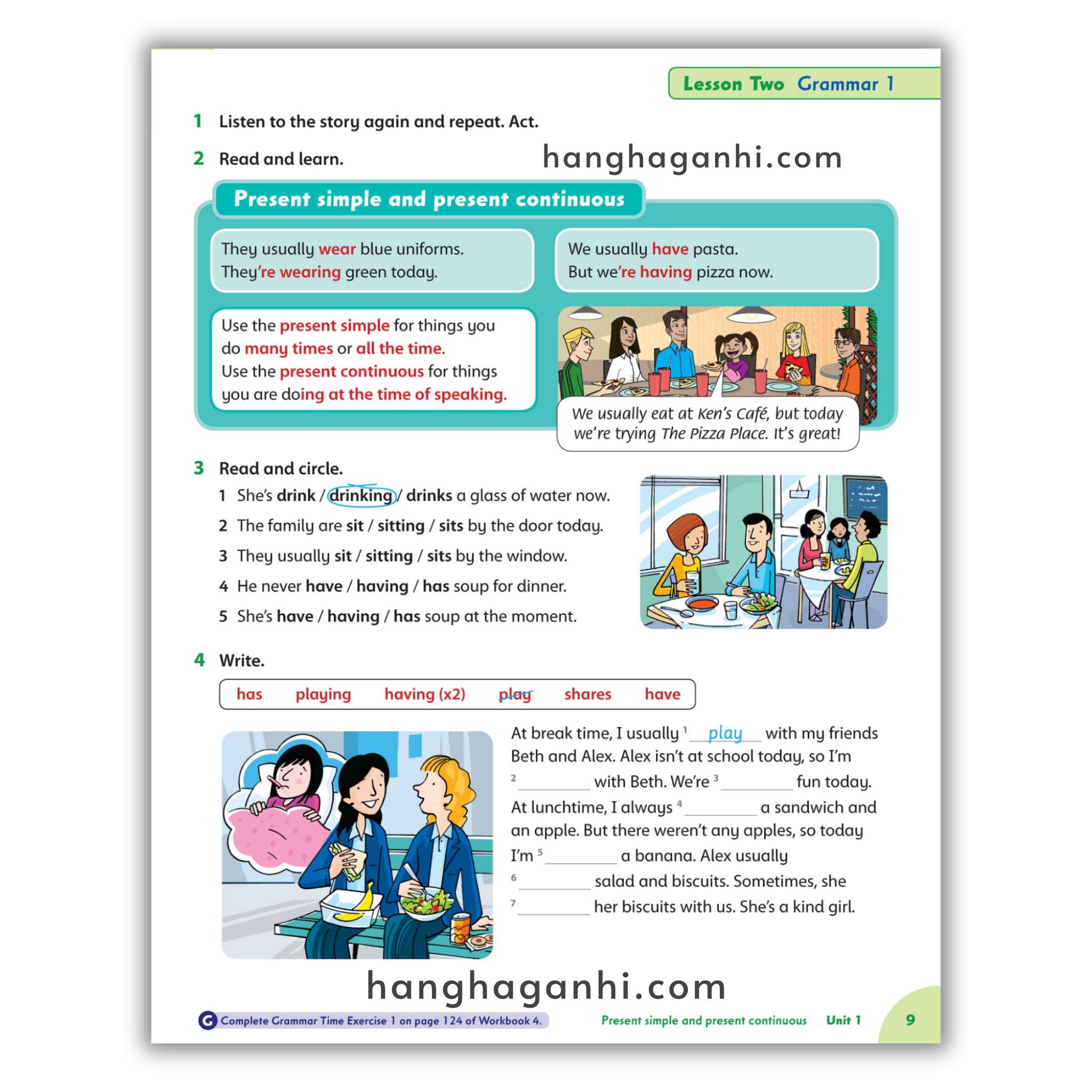Bộ sách Family and Friends Level 4 (2nd , Student book và Work book) – Tặng kèm file nghe_thumbnail_17