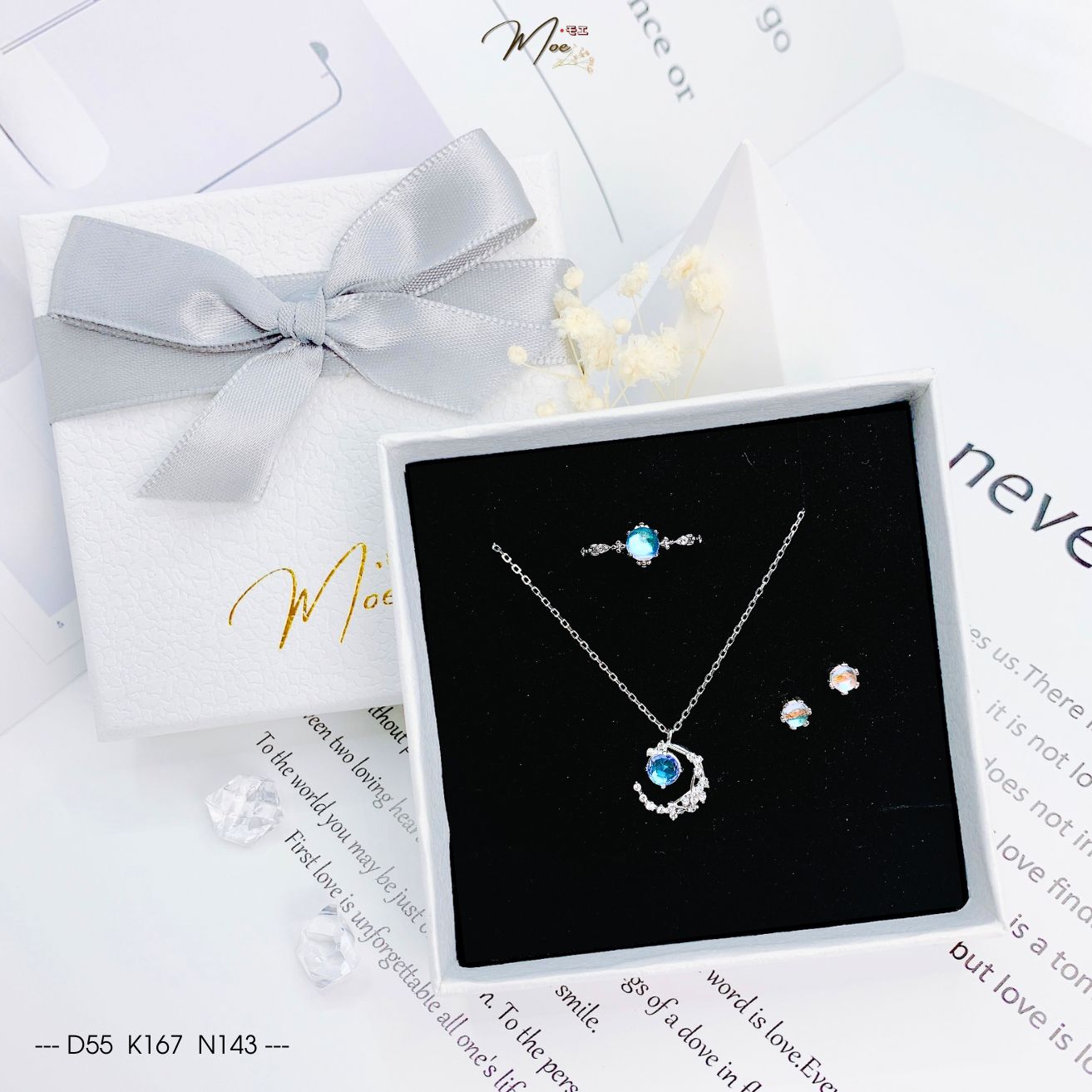 C57 - Combo Mặt trăng đá moonstone