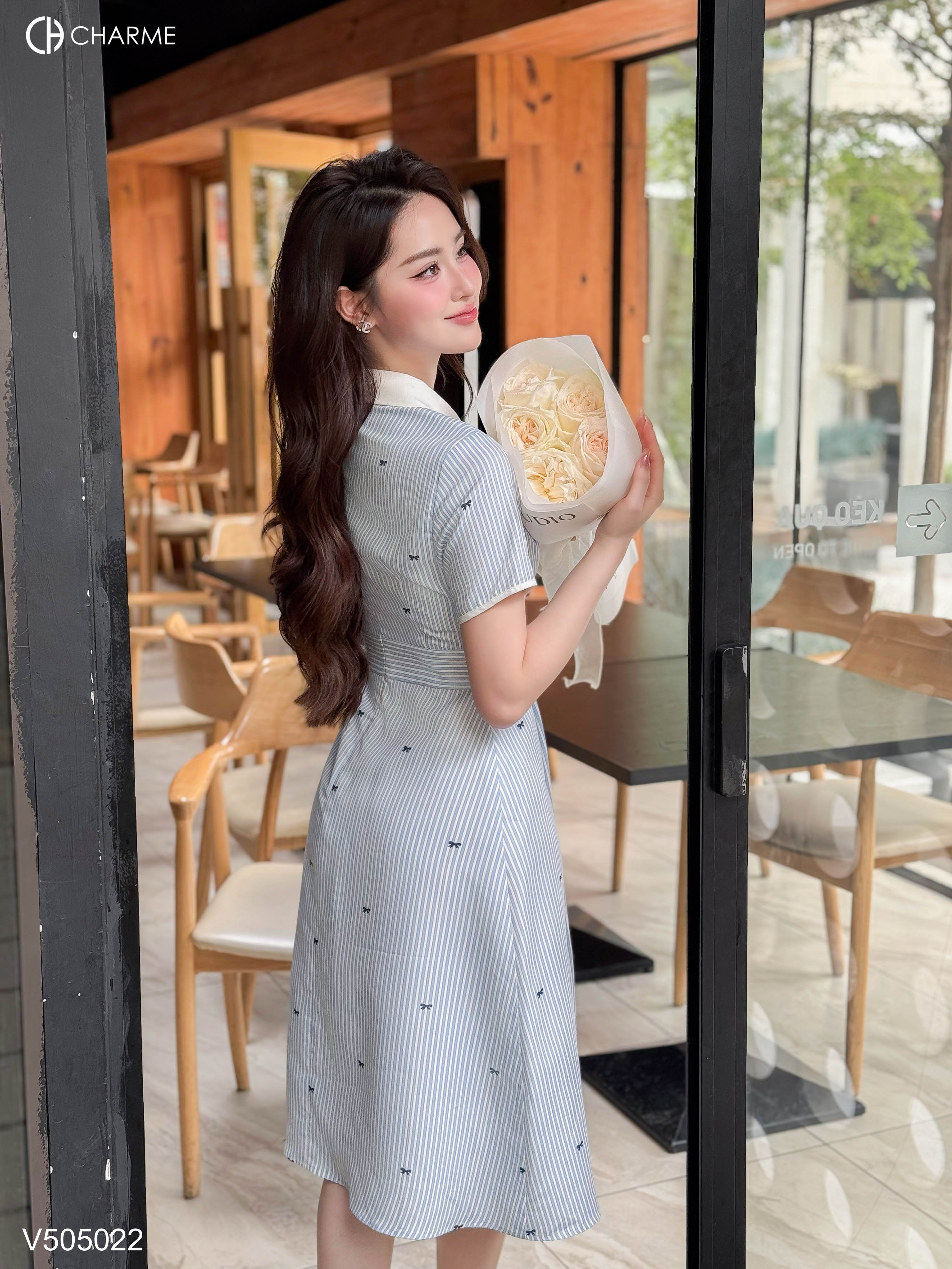 Váy sơ mi cố phối dáng dài_thumbnail_2