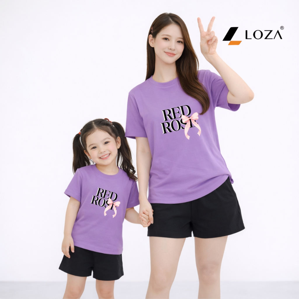 Set đồ đôi mẹ và bé hình chữ RED ROSE - Loza BP635-SB635_thumbnail_2