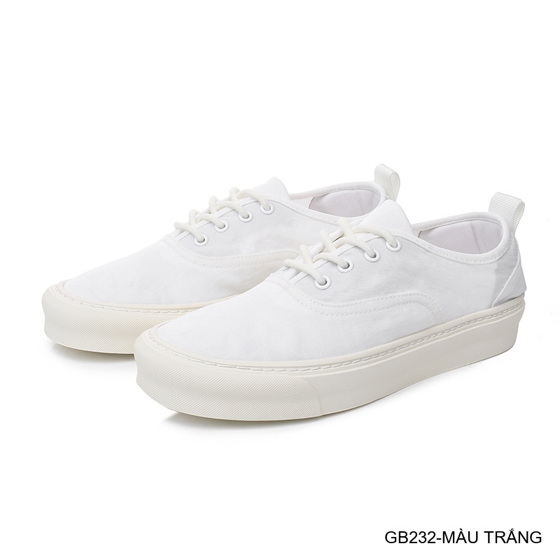 GB232 - Giày sneaker vải nam nữ đế bệt phong cách thường ngày, màu trơn chống thấm_thumbnail_9