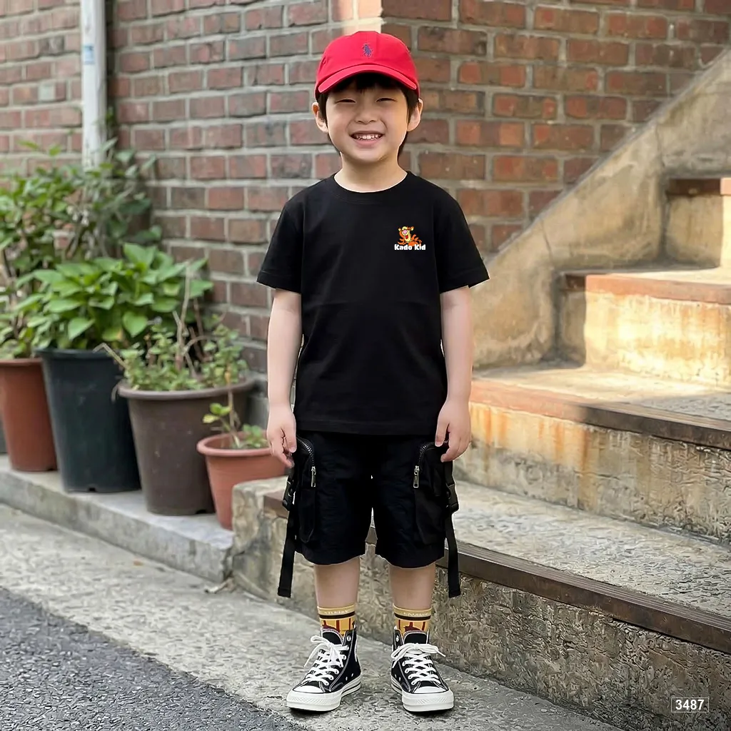 Áo thun kid unisex phong cách Hàn Quốc Kado 3487_thumbnail_2