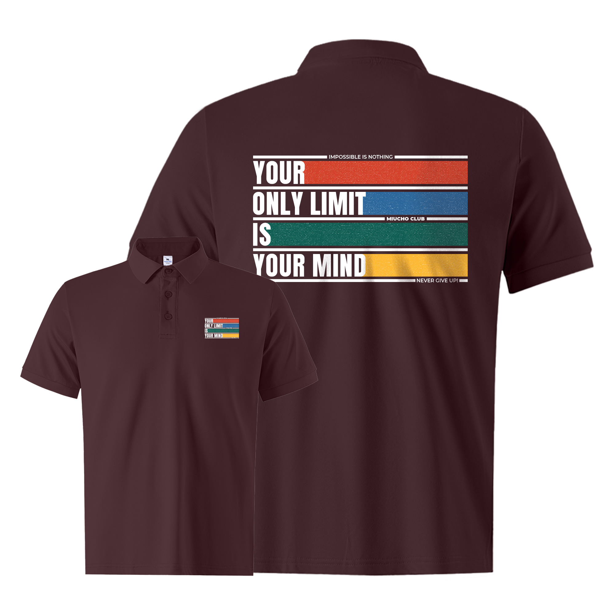 Áo polo nam cao cấp form vừa 2051 Miucho Iconic cổ trụ vải cá sấu polyester thoáng mát in mix_thumbnail_9