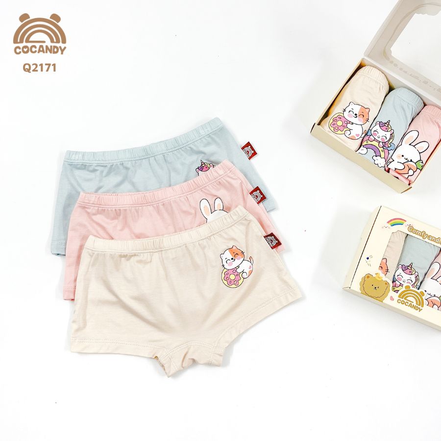 Set Quần chip bé gái G1 Cotton Cocandy