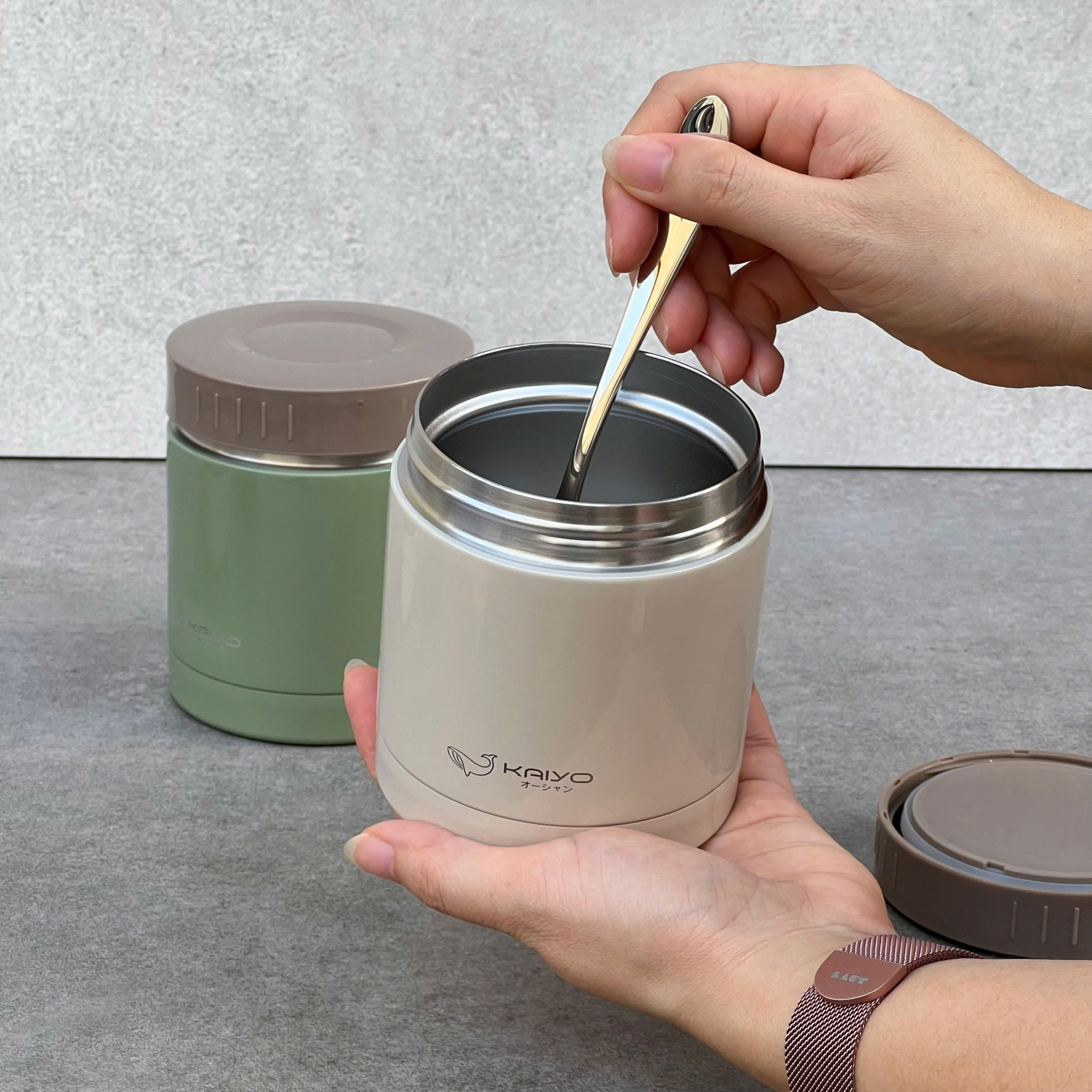 Bộ Hộp Cơm Giữ Nhiệt 5 món Kaiyo 1200ml (4 hộp+1 túi)_thumbnail_2