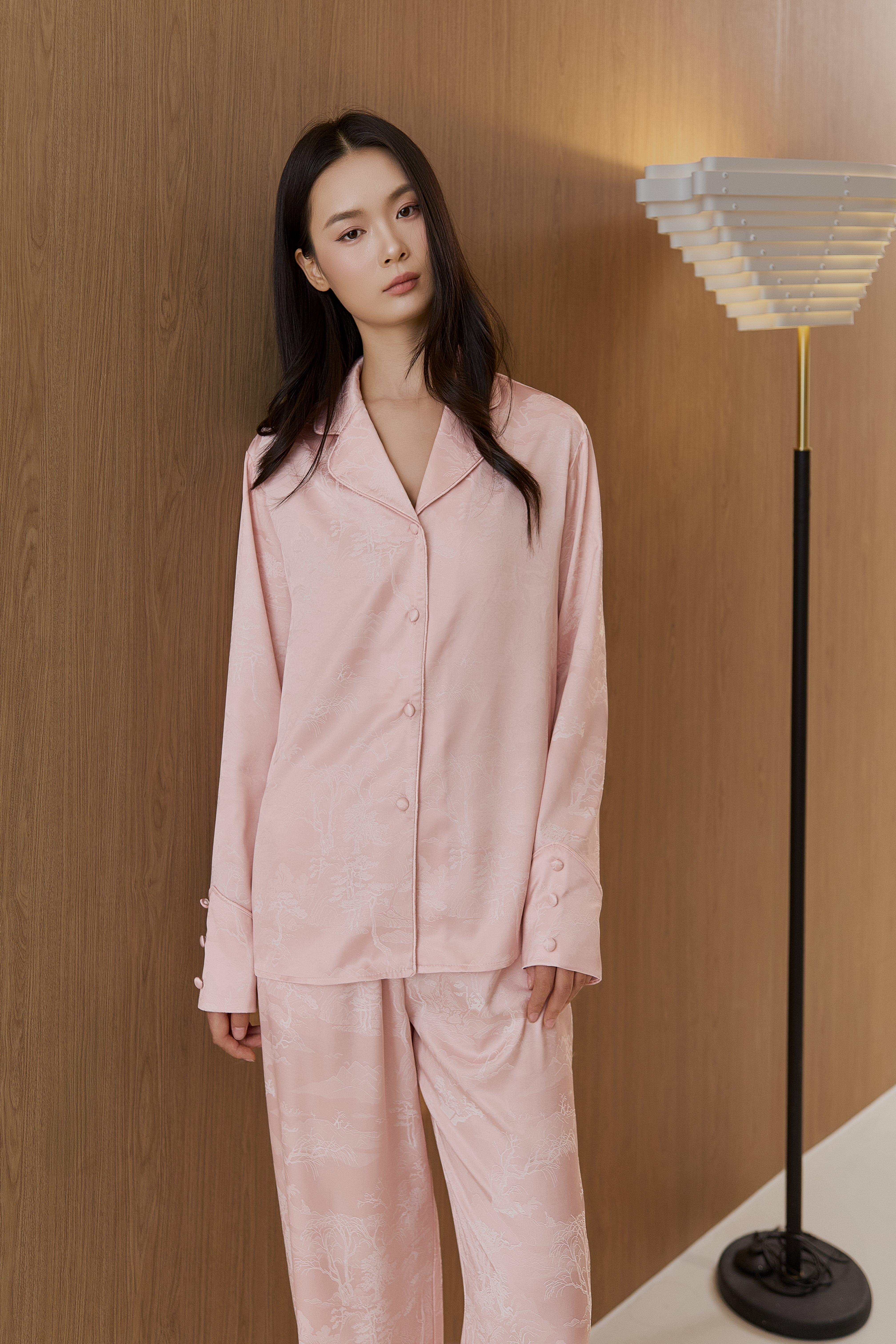 Bộ Gấm 𝑺𝒐𝒇𝒕 𝑯𝒐𝒖𝒓𝒔 áo dài tay, quần dài BN651_thumbnail_2