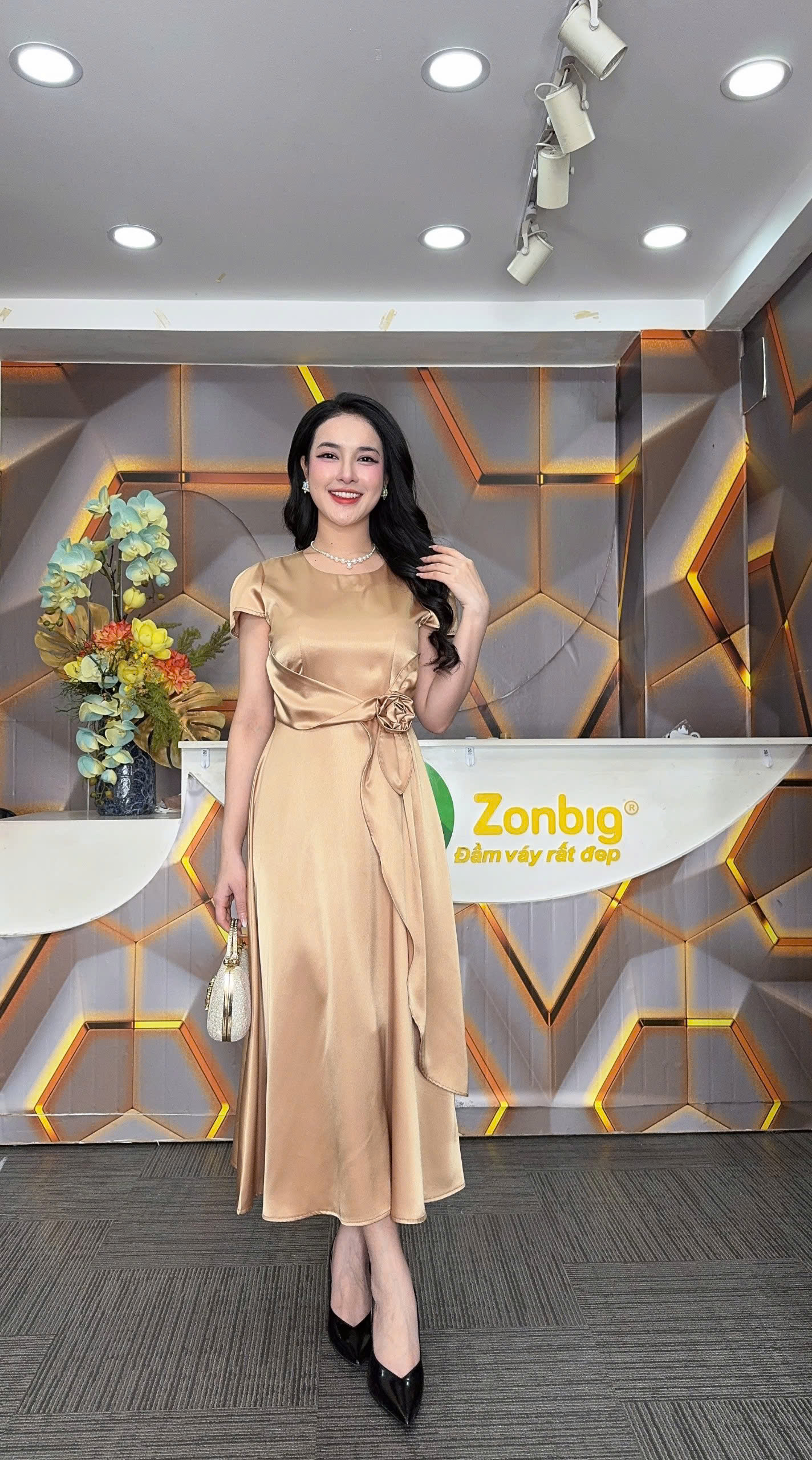 Đầm xòe - Y1903 - Thương hiệu Zonbig_thumbnail_1