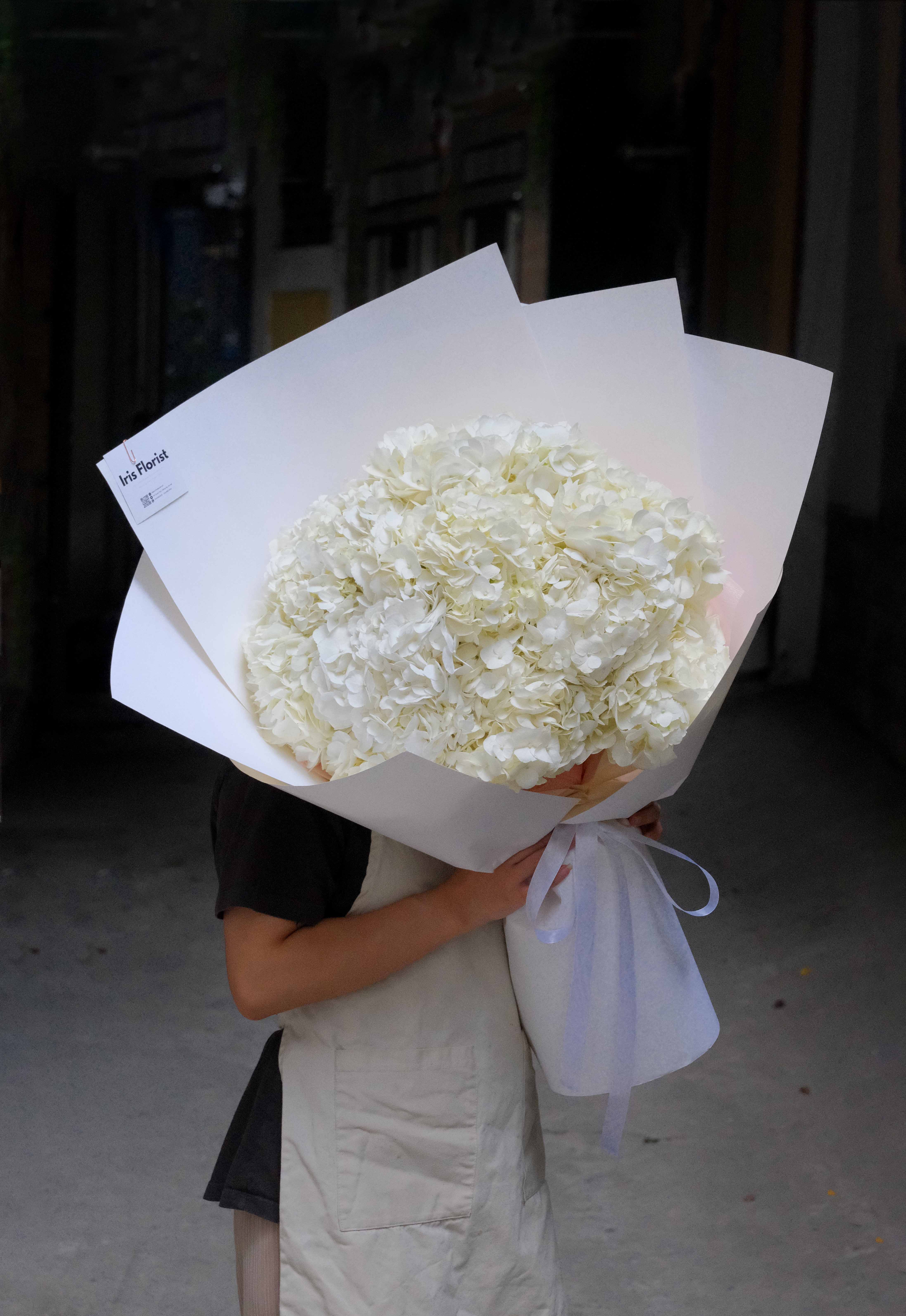 Bó Tú cầu trắng - 10 cành