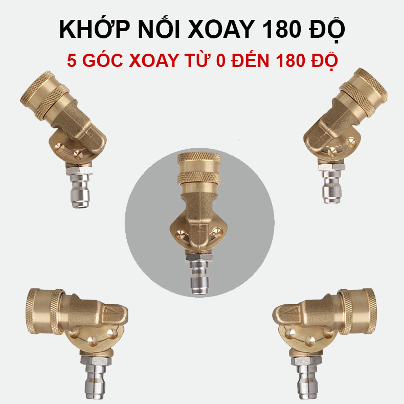 Khớp nối xoay 180 độ dùng cho máy rửa xe