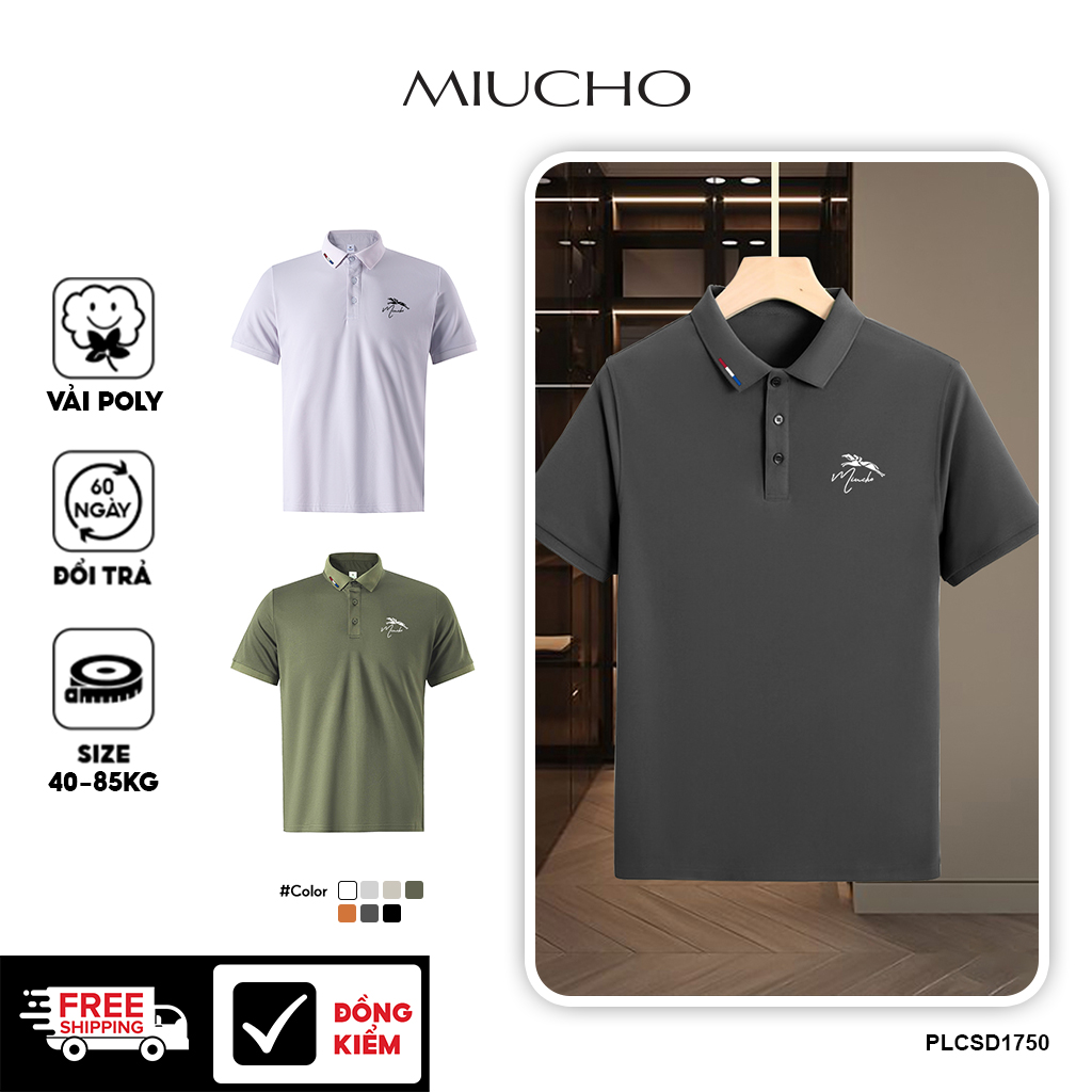 Áo polo nam form vừa vải cá sấu đứng form thoáng mát 1750 Miucho Iconic in basic_thumbnail_1