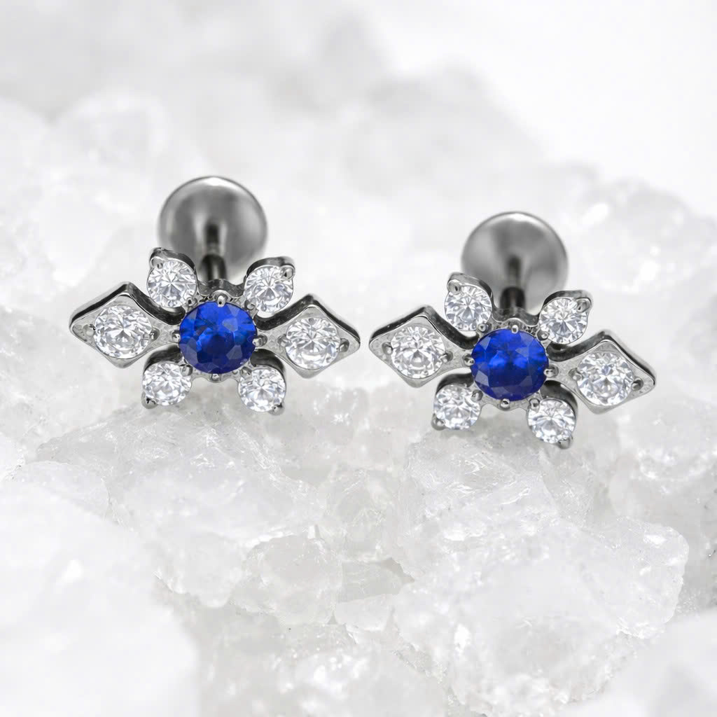 Khuyên kiểu titan sao xanh đá trắng_thumbnail_1