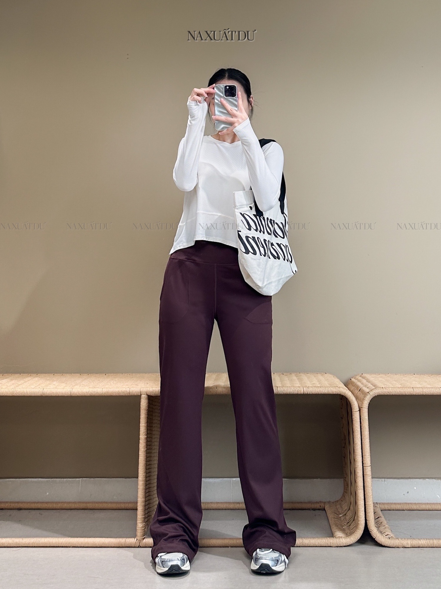 Quần dài legging loe nữ 