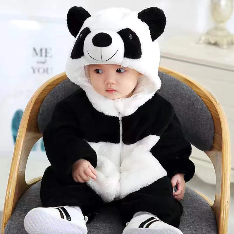 Body Liền Thân Gấu Lông Panda - Body Gấu Trúc cho bé 3-25kg