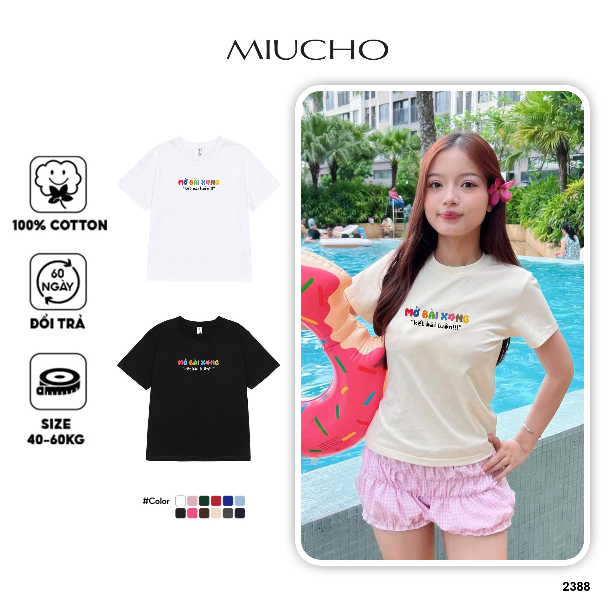 Áo thun baby tee dễ thương ABD2388 Miucho chất vải cotton co giãn thoáng mát cao cấp in Typography_thumbnail_1