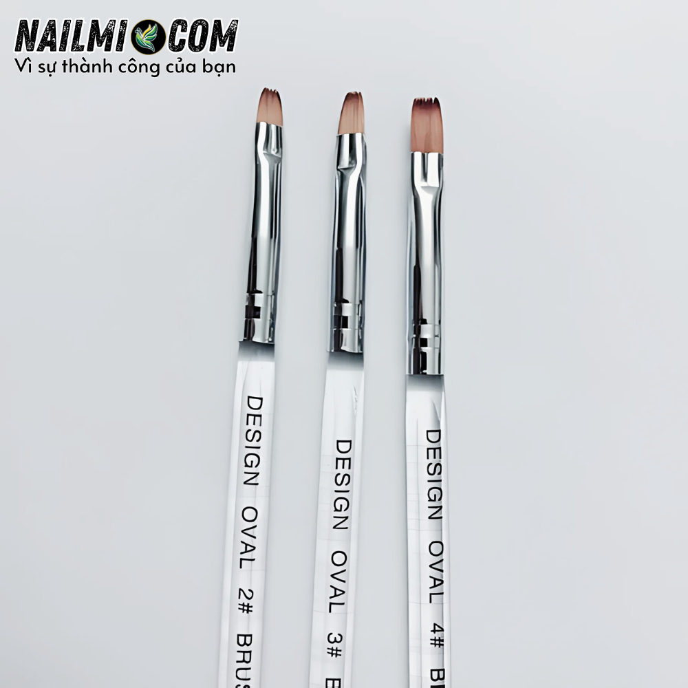 Cọ đắp gel -  bản vuông - OPI số 2 - cán trong_thumbnail_1