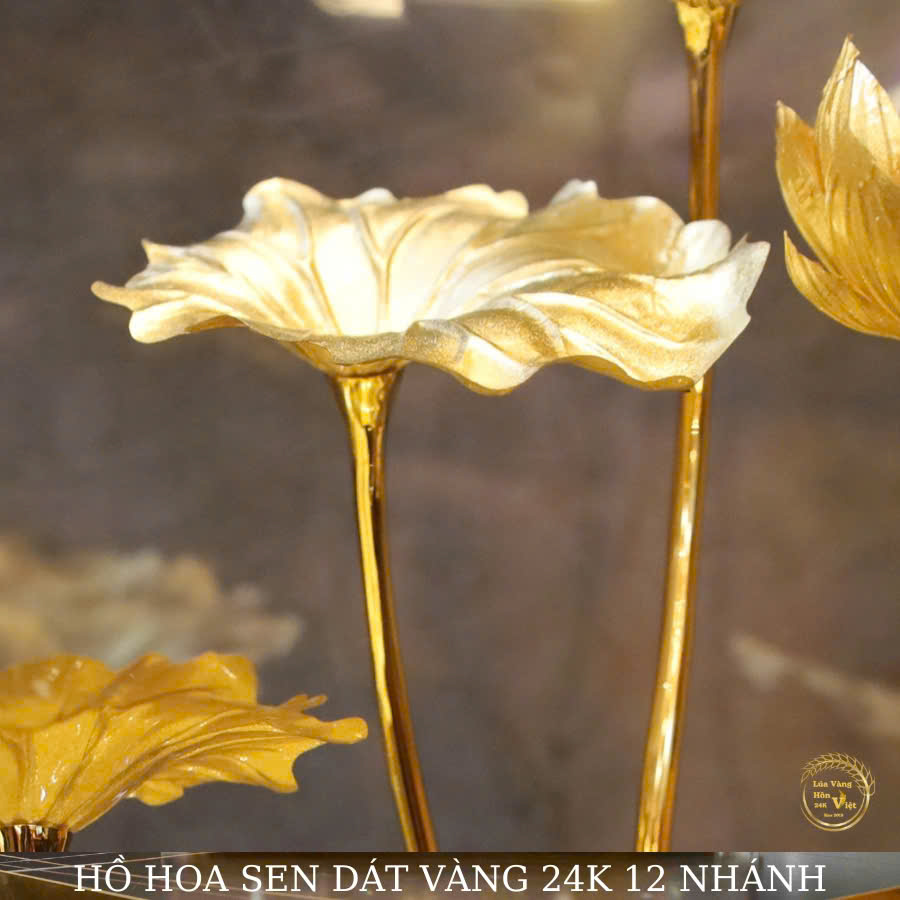 Hồ hoa sen mạ vàng 24k cao cấp _thumbnail_8