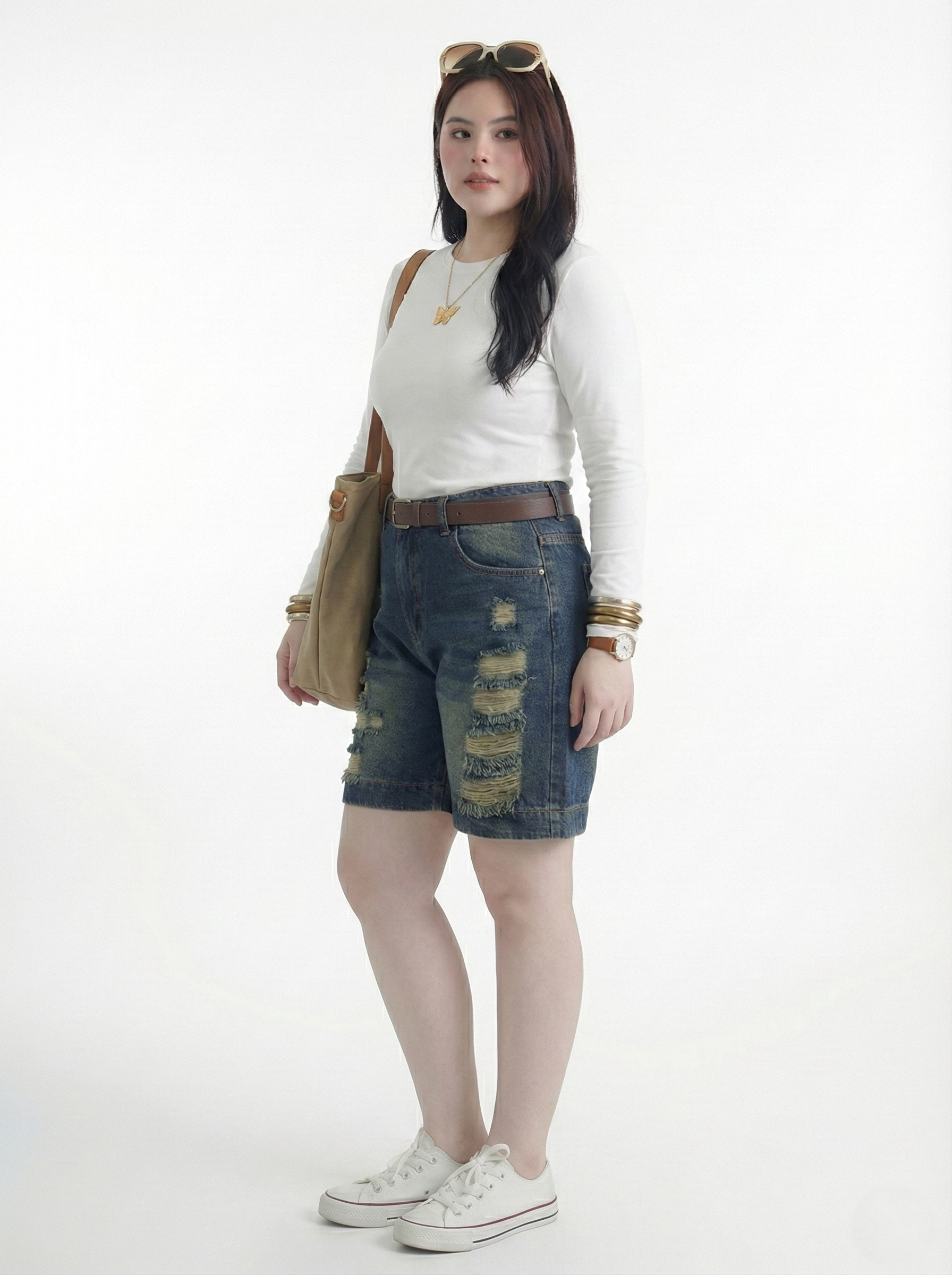 BIGSIZE NỮ- Quần short ngố lưng thun thêu cún T-QSJ60_thumbnail_11