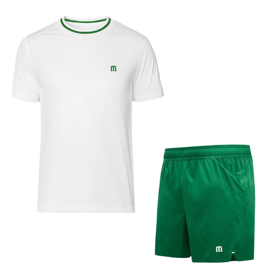 Bộ thể thao nam chơi Pickleball/Tennis Green Line Manesti