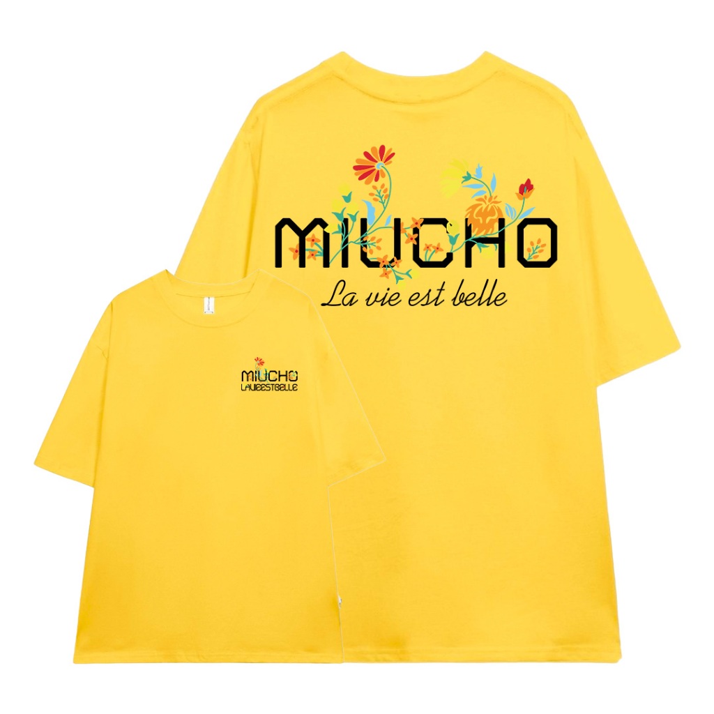 Áo thun form rộng unisex local brand ATD1078 Miucho tay lỡ cổ tròn in mix_thumbnail_13