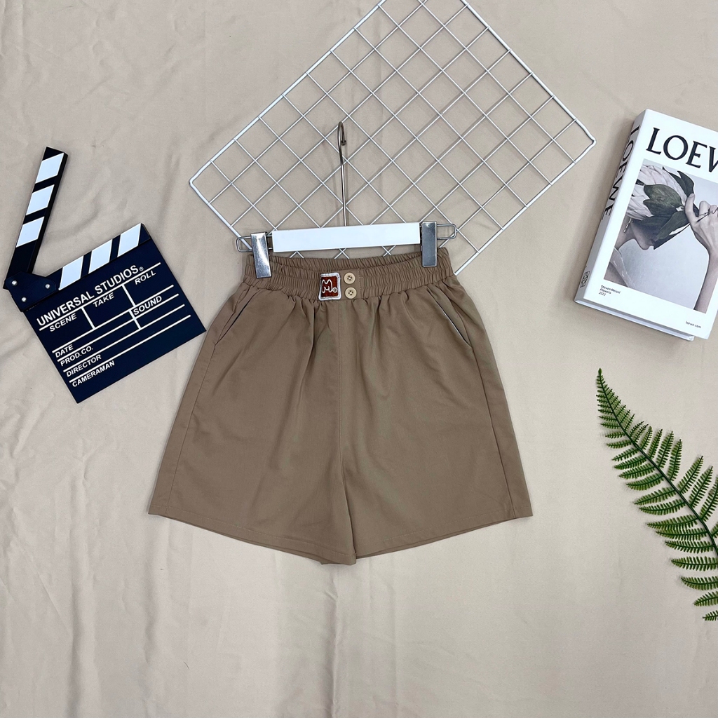 Quần đùi nữ vải đũi - Quần short nữ cạp chun - Loza LQ103204_thumbnail_1